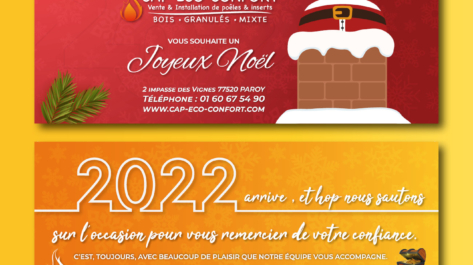 Creation carte de noel vaucluse