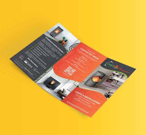 Création dépliant Valréas pour Pistoflamme