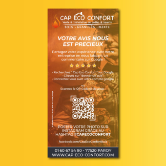 Flyer pour magasin poele a bois