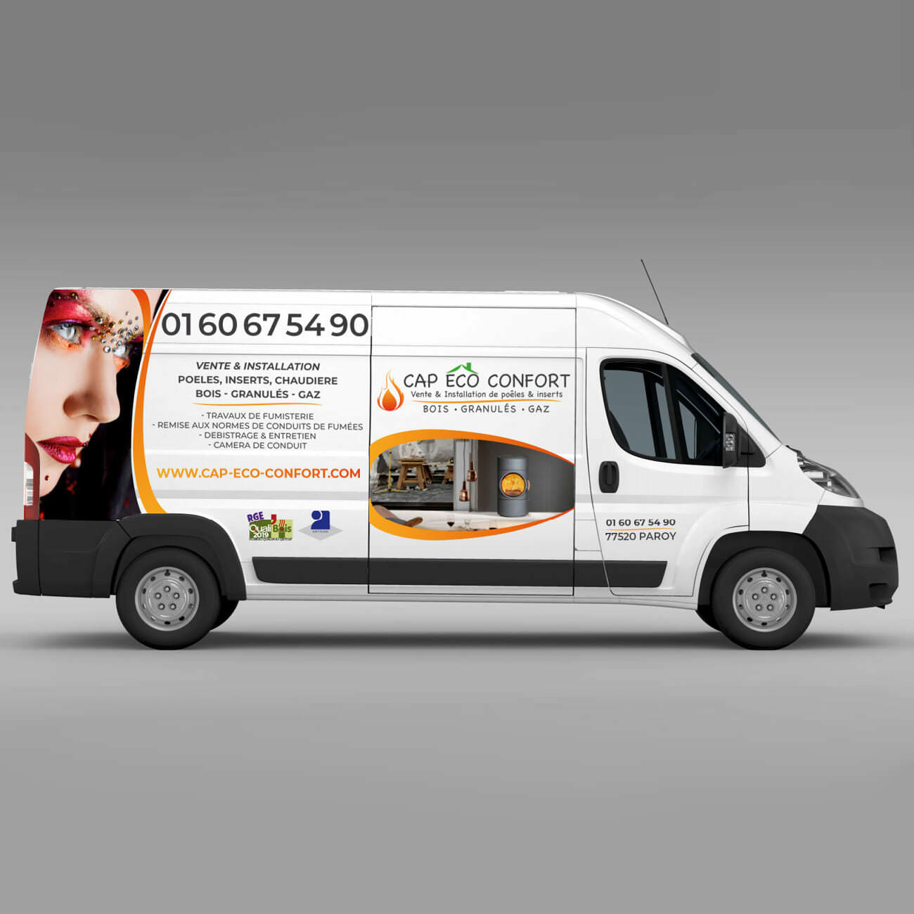 Marquage véhicule publicitaire. Renseignements : 007 50 28 13 64 ou contact@meganet.fr.