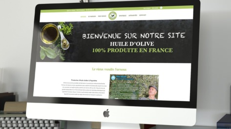 Création d'un site e-commerce d'huile d'olive le vieux moulin farnoux vaucluse
