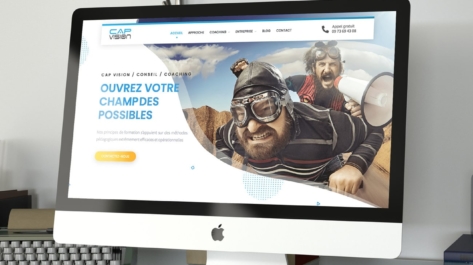 Création de site internet de Coach Cap Vision