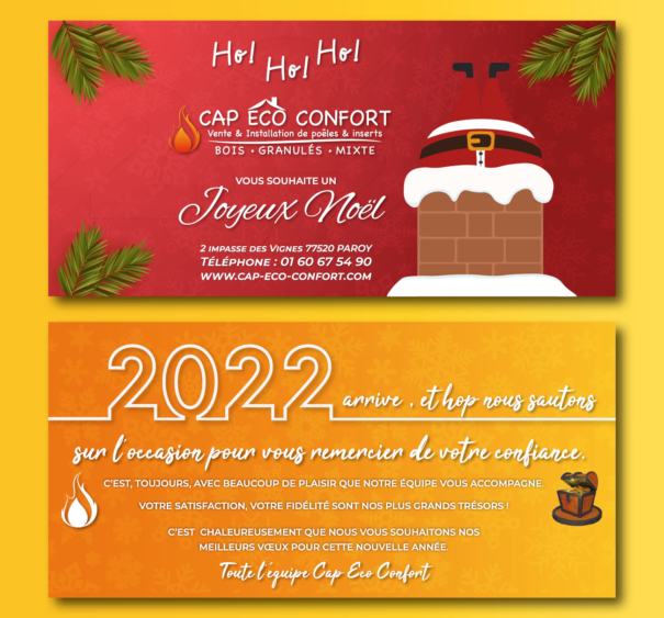 Creation carte de noel vaucluse