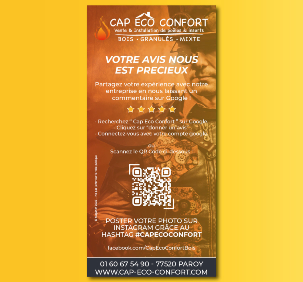 Flyer pour magasin poele a bois