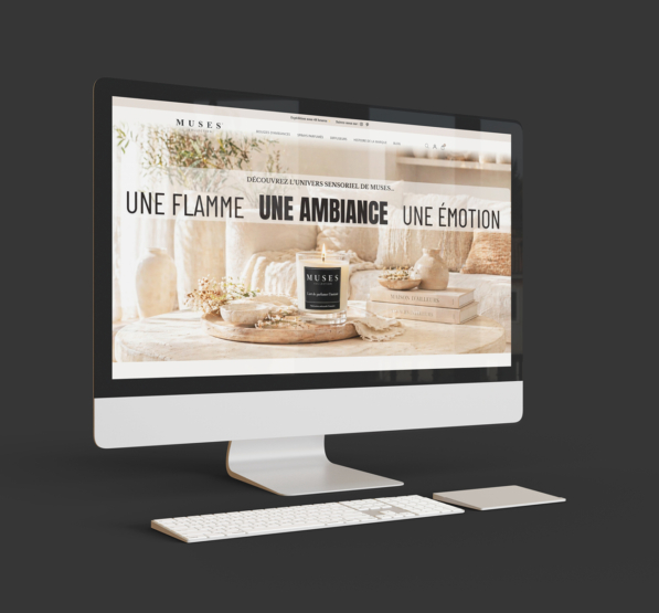 Création technique du site internet collection-muses.fr : intégration des pages, mise en place responsive et développement web selon le design fourni par le client.