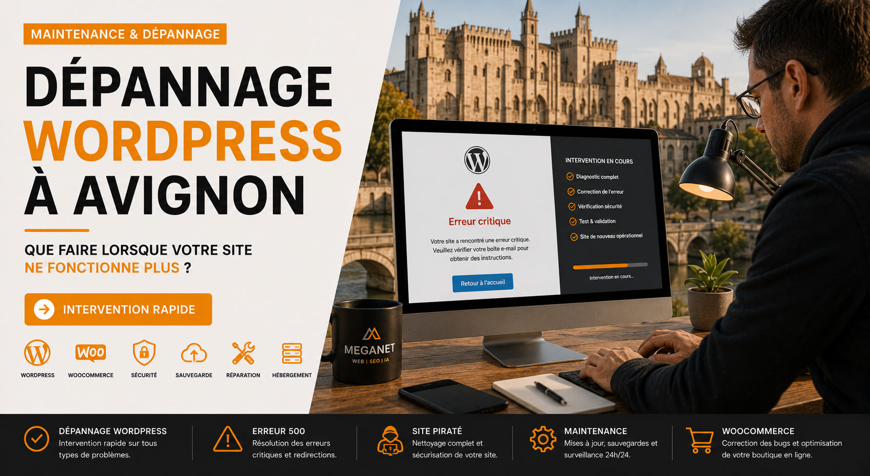 Dépannage WordPress Avignon : que faire lorsque votre site ne fonctionne plus ?
