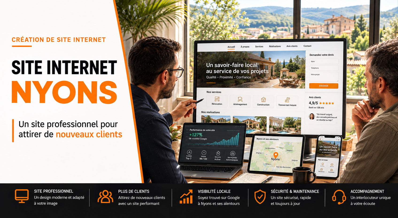 Création site internet Nyons : un site professionnel pour attirer de nouveaux clients